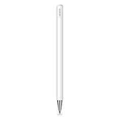 MEKO Eingabestift Disc Touch Pen, 2 in 1 Stylus Pen universal Touchstift 100% kompatibel mit Allen Tablets Touchscreen iPhone iPad Samsung Surface Huawei Chromebook usw, magnetische Kappe, Weiß