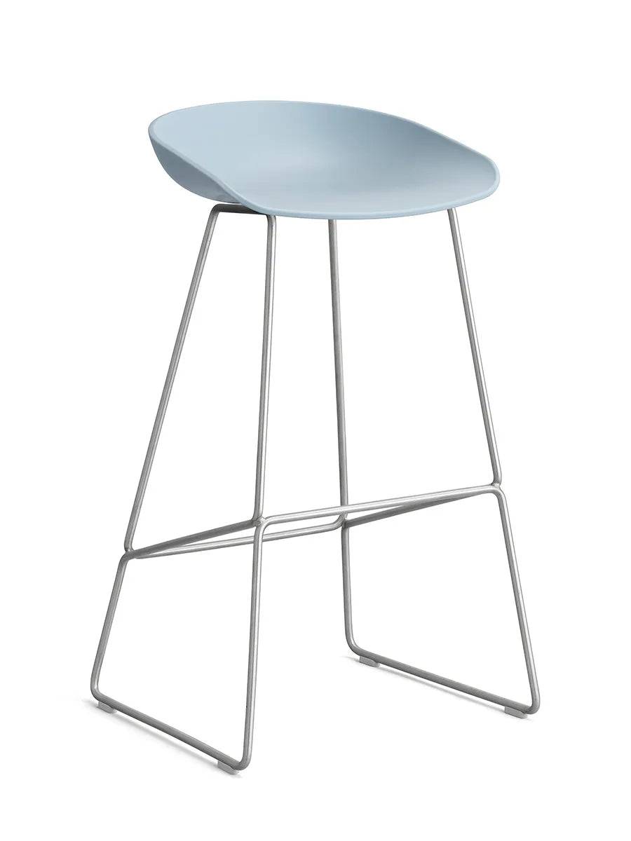 About a Stool AAS38 fra Hay Høj - B 50 x D 48 x H 75-86 cm / Slate Blue / Rustfrit stål - Jacobsen Plus