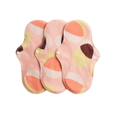 Imse - Ekologiska Tygbindor Premium Normal 3-pack - Pink Hoop