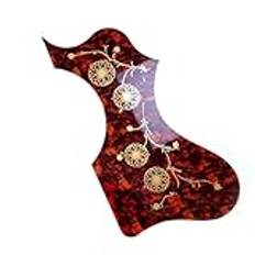 Självklistermärke Akustisk gitarr valskydd Vänster/höger Akustisk Gitarr Pickguard Självhäftande För Akustisk Gitarrtillbehör Professionell Gitarr Pickguard(R)