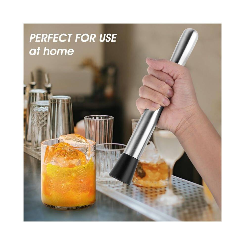 20 Pcs Muddler for Cocktails - Stainless Steel Bar Muddler Tool, Mullers for Drinks Ice Crusher, Home Bars Accessories