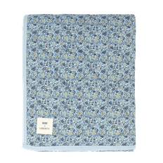 BIBS x LIBERTY Quiltet Tæppe Chamomile Lawn - Baby Blue - 85x110 cm