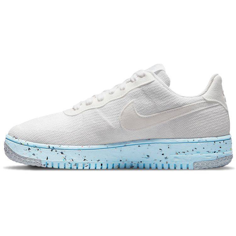 Nike Air Force 1 Crater Flyknit Pure Platinum Damsne Sneakers Vita DC7273-100 cm