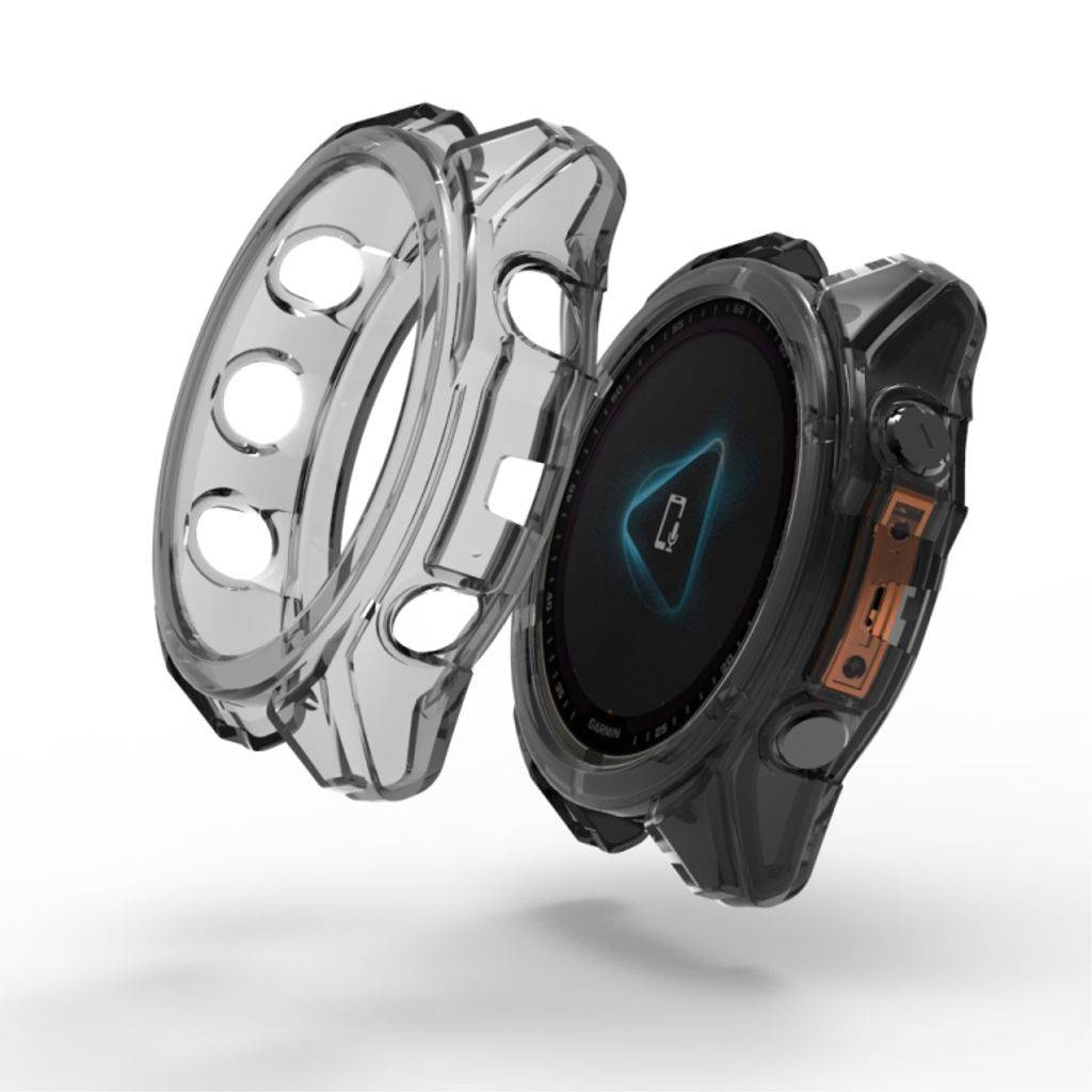 Garmin Fenix 8 AMOLED 51mm Skal i TPU- Transparent, Svart