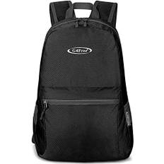 G4Free 20 l ultralätt vikbar ryggsäck packbar vattentålig dagväska för utomhuspromenader camping resor cykling semester unisex svart uppdatering 20 Long