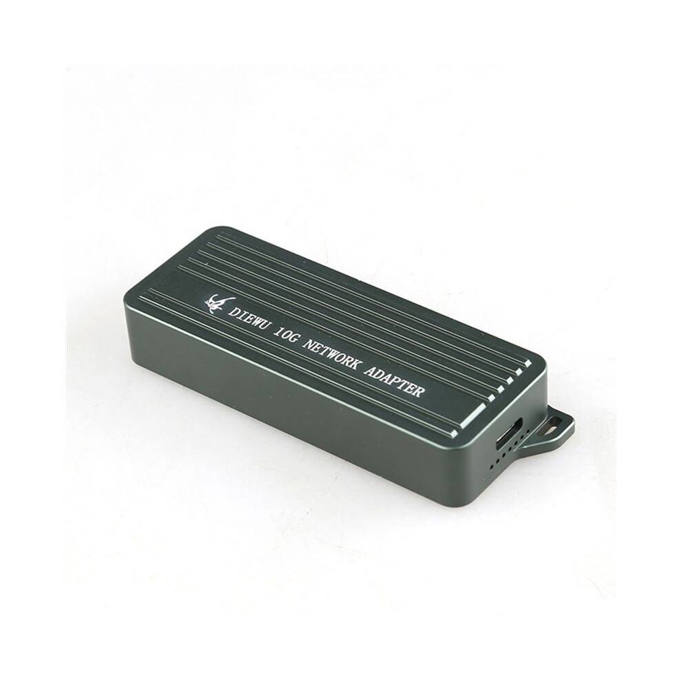 DIEWU 10GbE USB-C Ethernet Adapter USB3.2 Type C 10 Gigabit Ethernet Adapter Realtek/RTL8159 Support for Windows 11