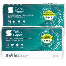 WEPA liquify Toilettenpapier selbstauflösend - ideal für Camping, Wohnmobil, Outdoor, Kreuzfahrtschiff, Reisen - 16 Rollen mit je 250 Blatt 2-lagig