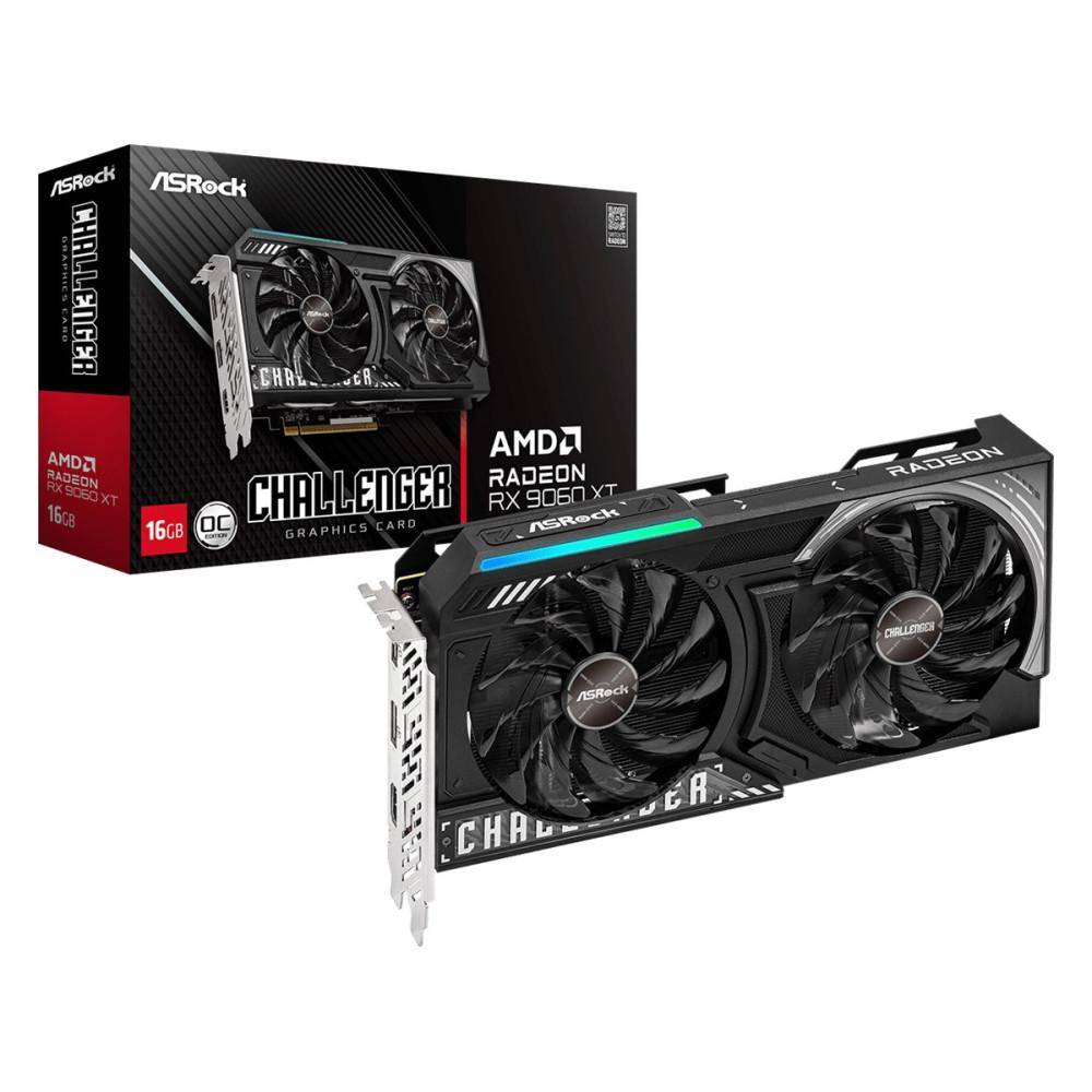 Asrock RX9060XT Challenger 16GB OC Grafikkort