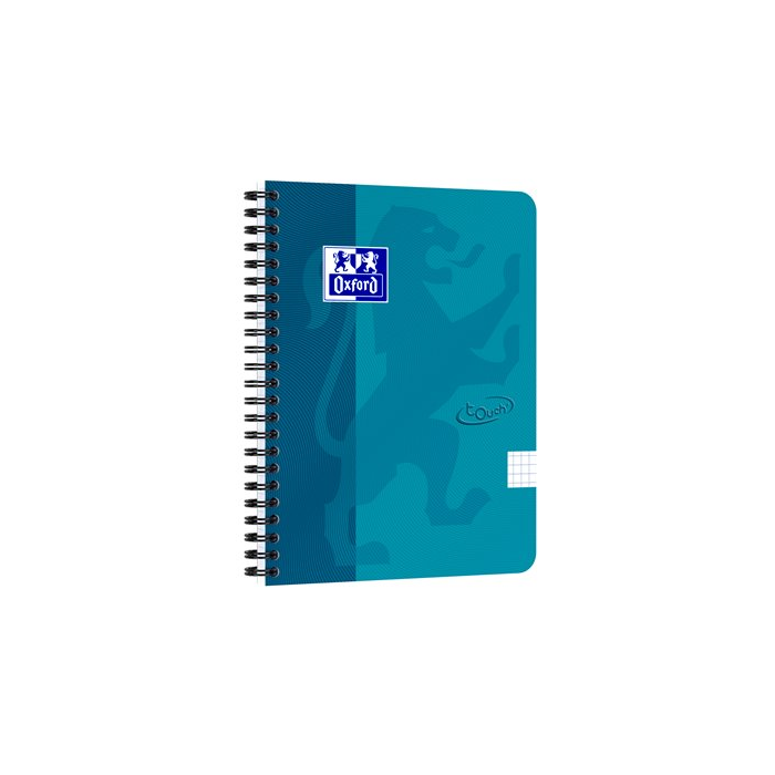 Kollegieblock Oxford Touch A5+ linjerade, turkos, 70 blad, 90g (A5)