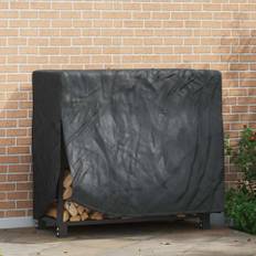 Utomhusmöbelöverdrag Svart 122 x 61 x 106 cm 420D tyg