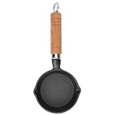 Stål Mini Egg Omelett Pan, 10 Cm 3,9 Tum Innerdiameter Jämn Värmefördelning Gjutjärn Pan Nonstick Stekpanna Pannkakor Panini Induktionsspis Utomhus öppen Låga Ugn