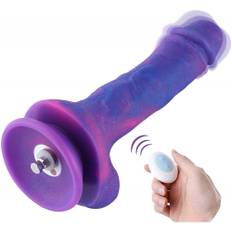 HiSmith HSA70 Dream Sky Silicone Vibrating Dildo KlicLok 8.38" Purple - lila