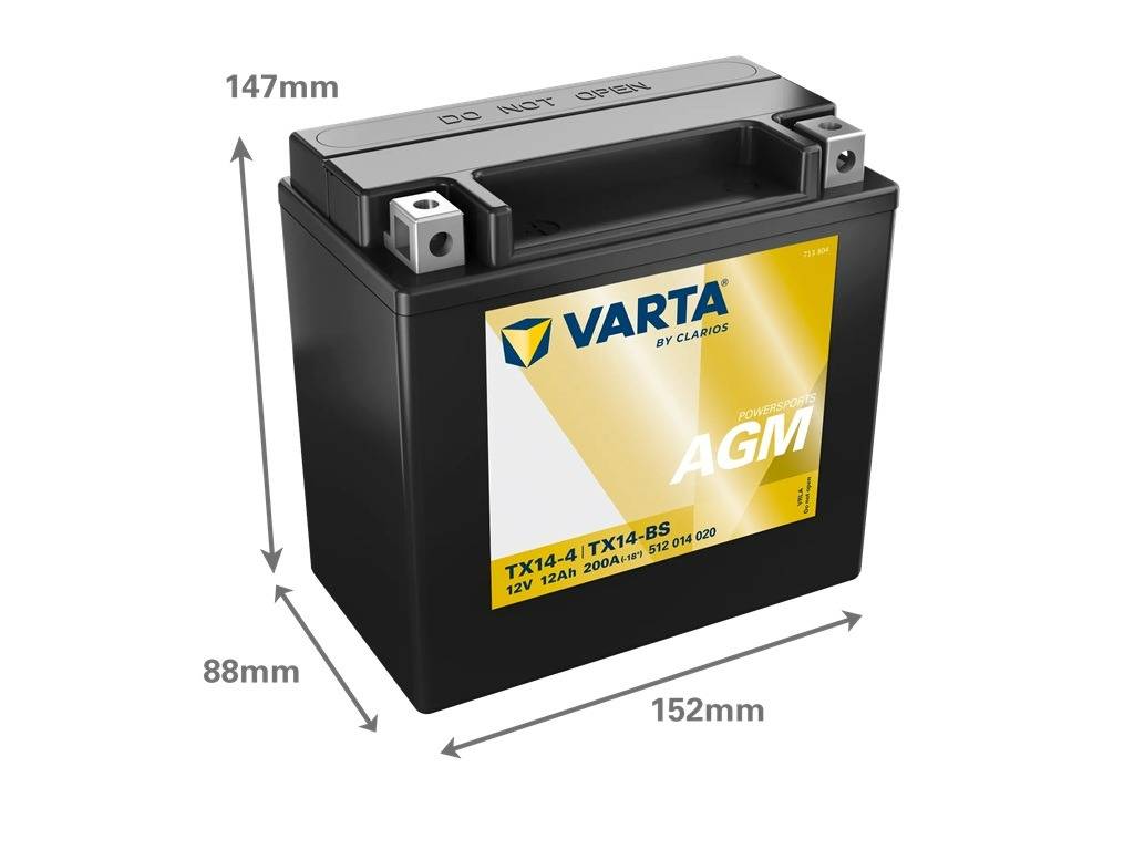 Batteri Bernards stubfræser - Access 420 ATV Varta 12V 12AH.