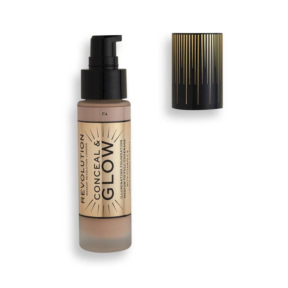Makeup Revolution Korrigerar och ger lyster Upplysande foundationkräm F4 23 ml