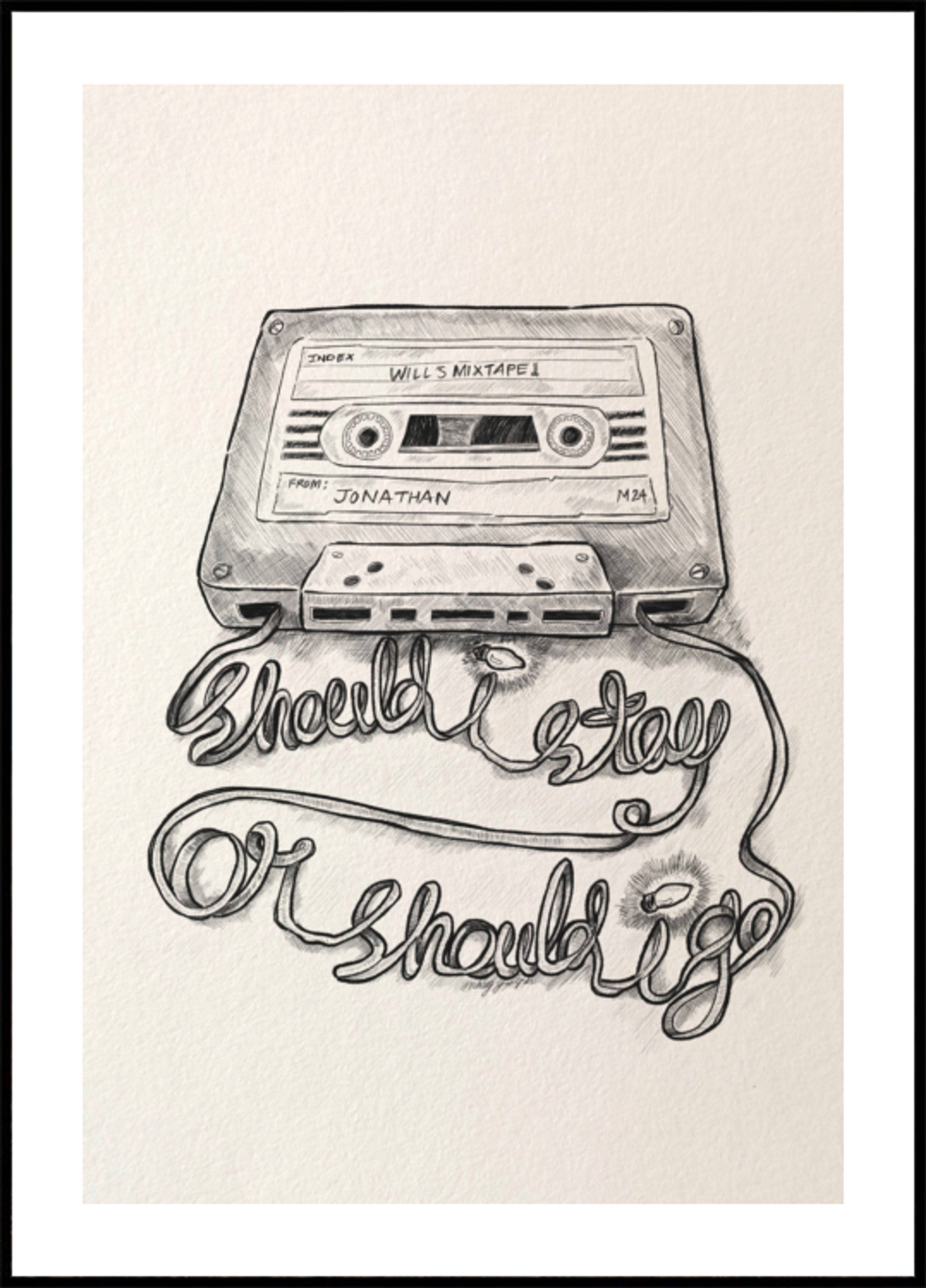 Retro Mixtape Lyrics (100x140) - Plakater > Osorterade verk