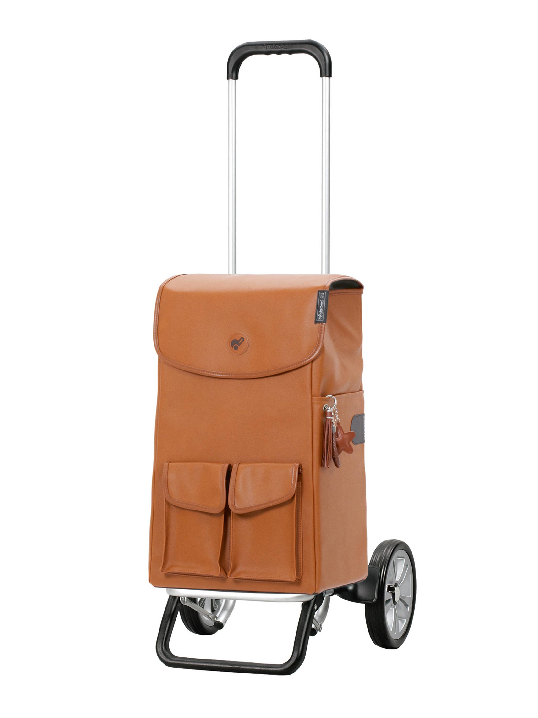 Andersen Shopper Alu Star Shopper Abbo Indkøbstrolley 54 cm  Brun