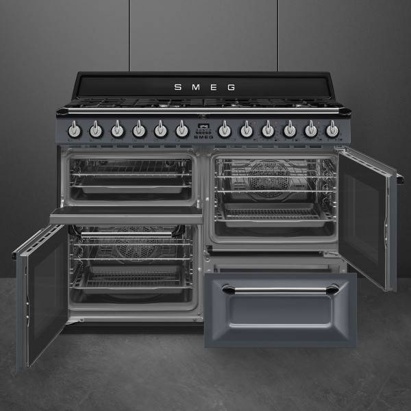Gasspis 110x60 cm Elektrisk ugn, Slate Grey