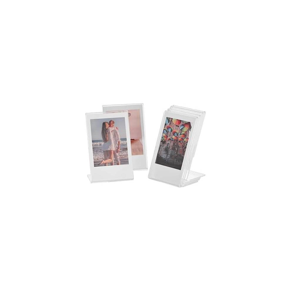 2x3 akryl Polaroidramme til Instax Fujifilm 12/40/EVO Mini3" Film – Klar Mini Fotoholder, 6-pak (2,1"x3,4")