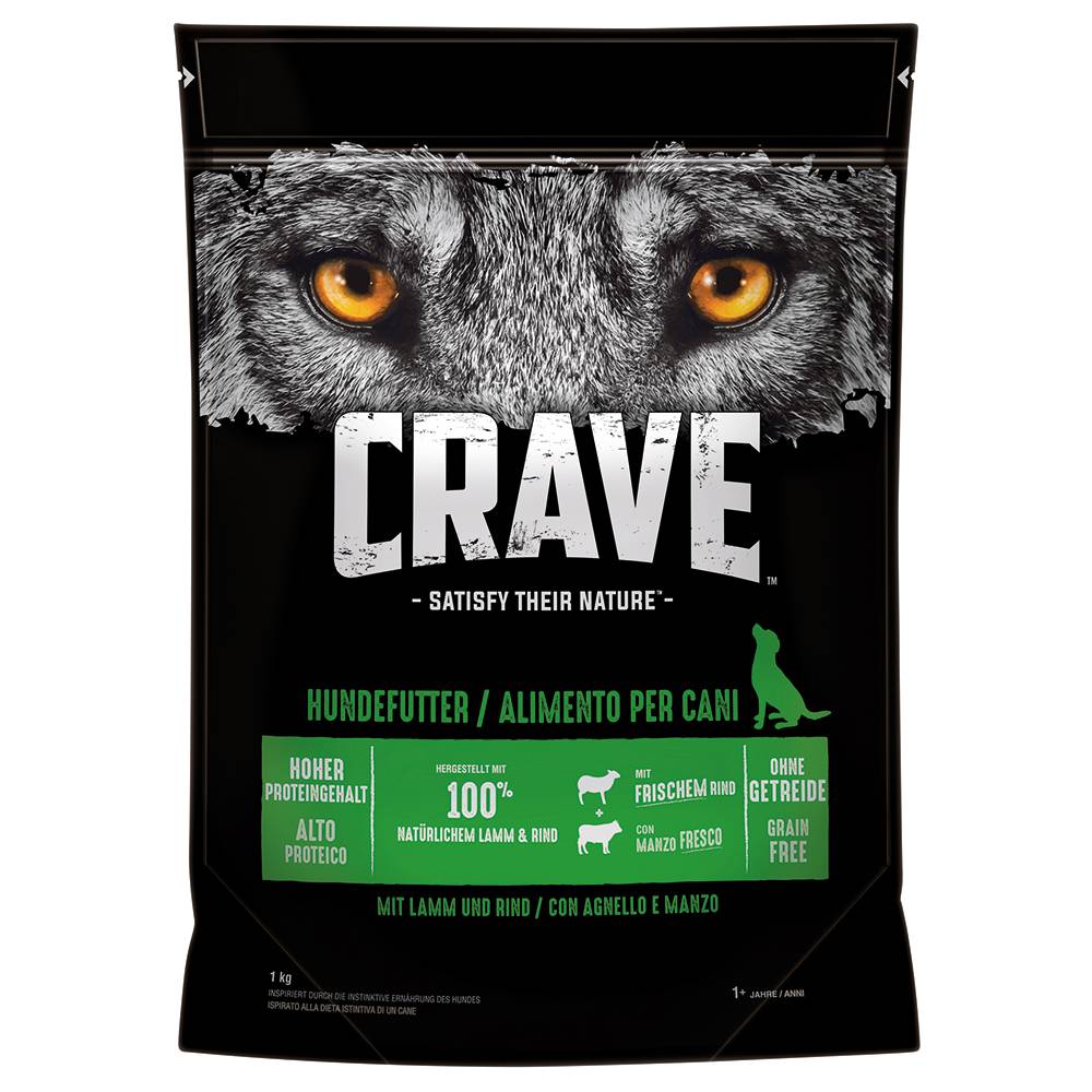 Crave Adult med Lamb & Beef - Ekonomipack: 2 x 11,5 kg