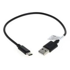 USB-kabel / datakabel för Logitech Craft / MX Master 3 / MX Keys / MX Anywhere 3 - 0.30m 1A USB-sladd PVC Datakabel svart
