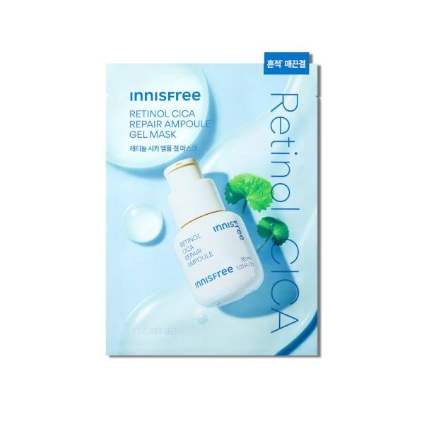 innisfree - Retinol Cica Repair Ampoule Gel Mask - 1pc - No Color