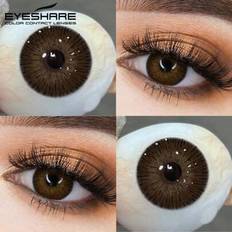 EYESHARE Färgade kontaktlinser för ögon 2st/par Choklad ögonlinser Grå Vackra Pupiller Mode Blå Linser Mjuk Brun Kontakt Skönhet Makeup Kontaktlinser