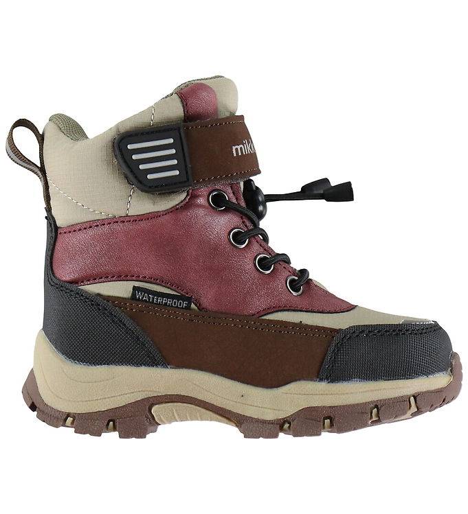 Mikk->Line Vinterstøvler - Tex - Velcro - Chinchilla - Mikk-Line - 27 - Vinterstøvle