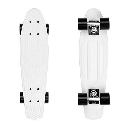 Retrospec Quip Skateboard 57 cm klassisk plast cruiser komplett skateboard