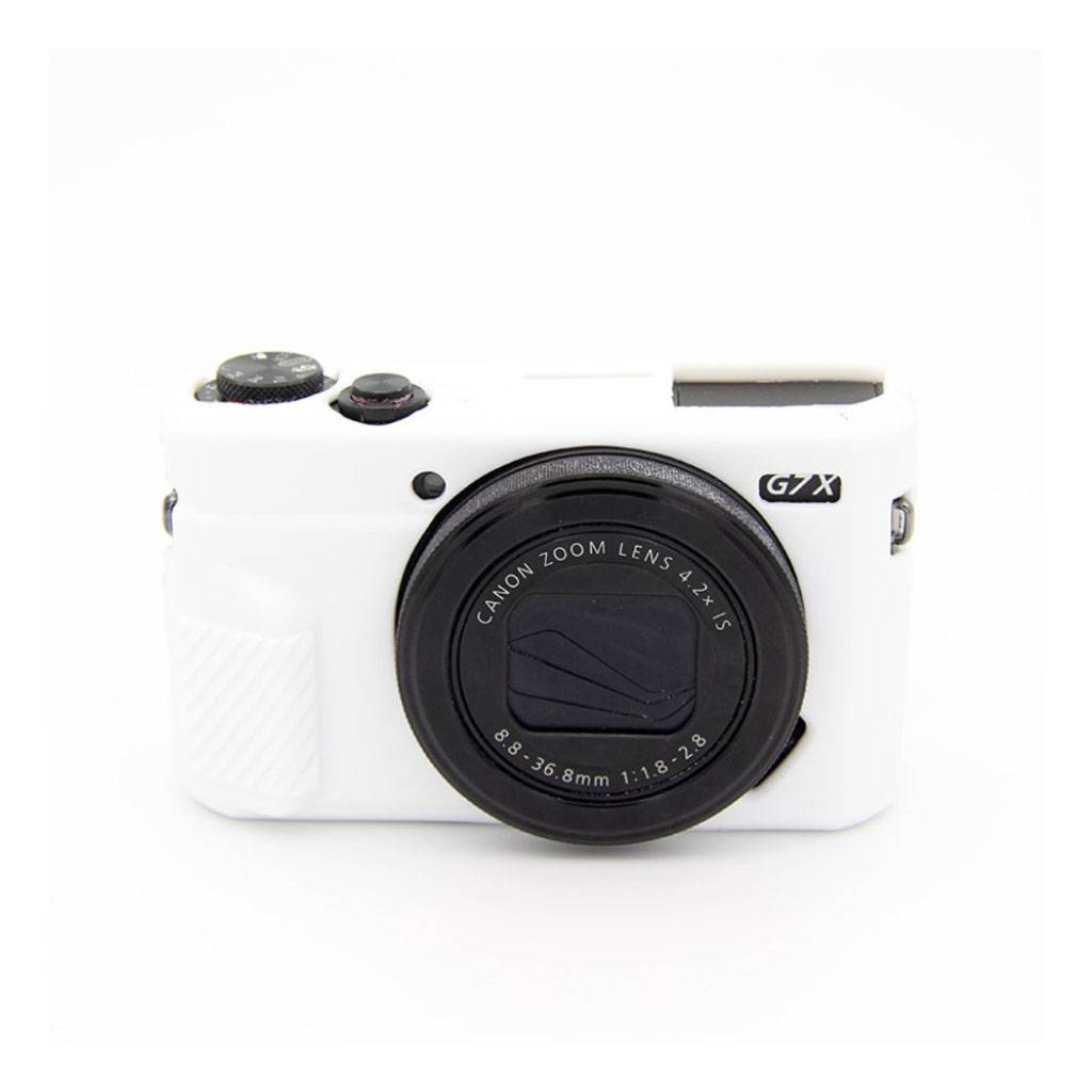Canon G7X Mark II kameraskal silikon material mjuk flexibel skyddande - Vit