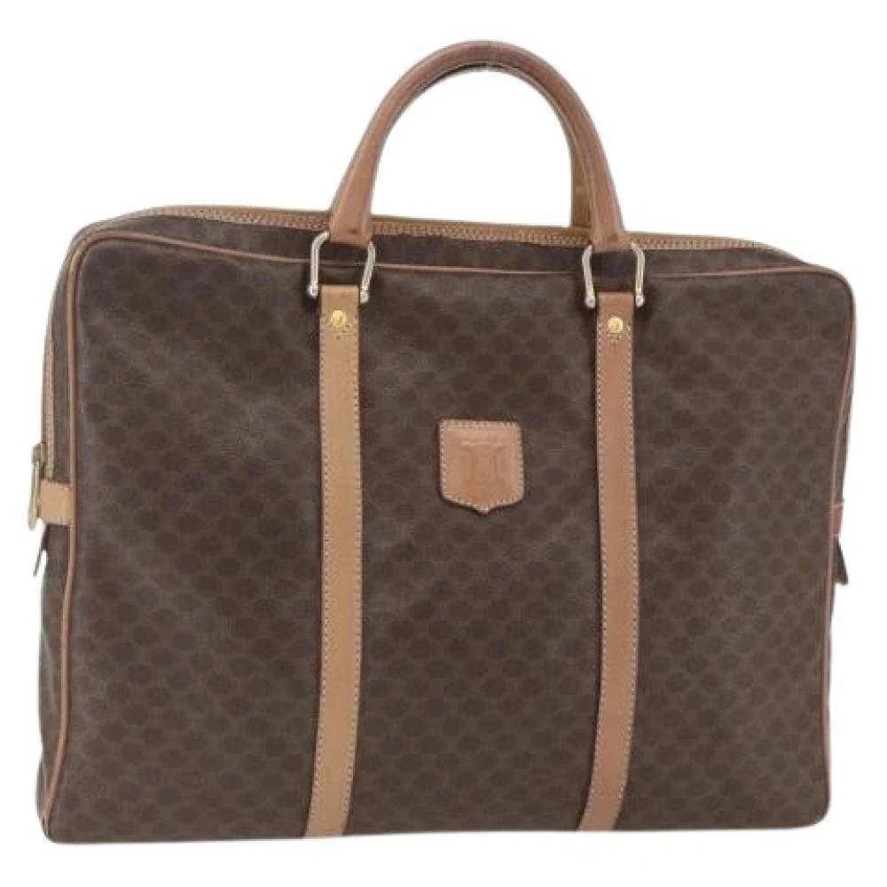 Celine Vintage Pre-owned Plastik Håndtaske - Vintage - Dame - Brun - ONE SIZE - Tyl