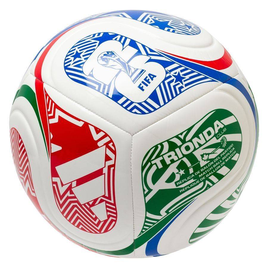 adidas Fotboll Trionda Club VM 2026 - Vit/Röd/Blå/Grön - ['Vit'] (Ball SZ. 3)