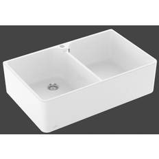 Villeroy & Boch Farmhouse 80 X dobbelt køkkenvask i keramik - CeramicPlus