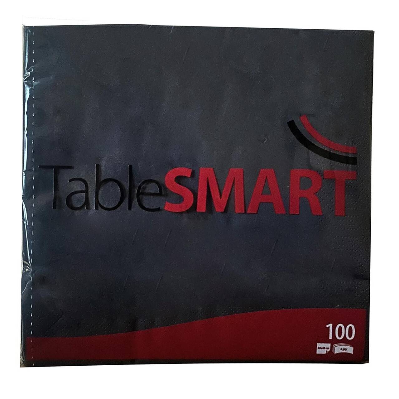 Serviet TableSMART 40x40cm 3-lag Sort - 12 pk x 100 stk/krt.