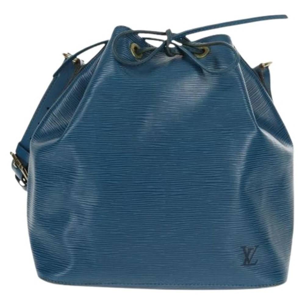 Louis Vuitton Vintage Pre-owned Vintage Bucket Bag - Vintage - Dame - Blå - ONE SIZE - Læder