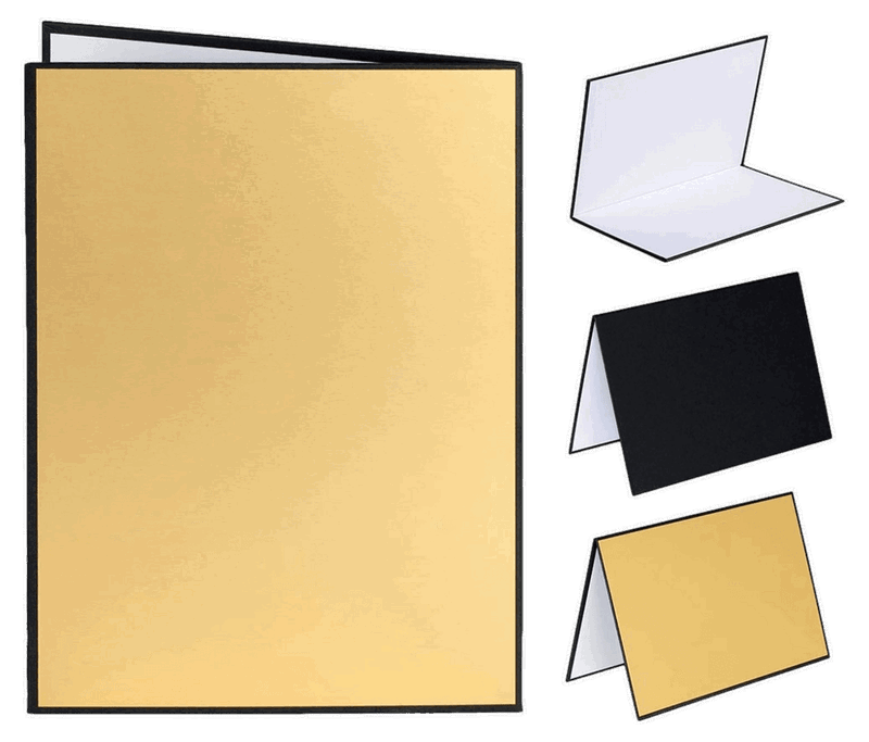 Lysreflektor & Diffuser 3-i-1 foldbar - Guld