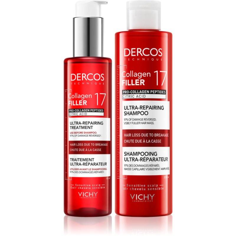 Vichy Dercos Collagen Filler 17 Sæt til svækket hår med tendens til at falde ud - 1 stk.