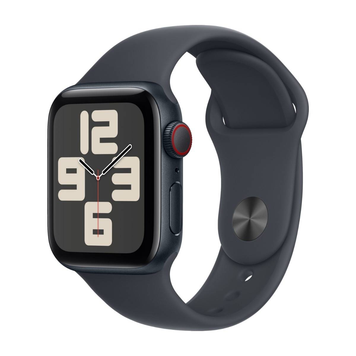 Apple Watch SE GPS + Cell 40 mm midnatt alum, midnatt sportband - S/M