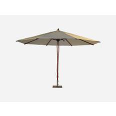 Haveparasol Chicago Natur - 400 cm Ø.