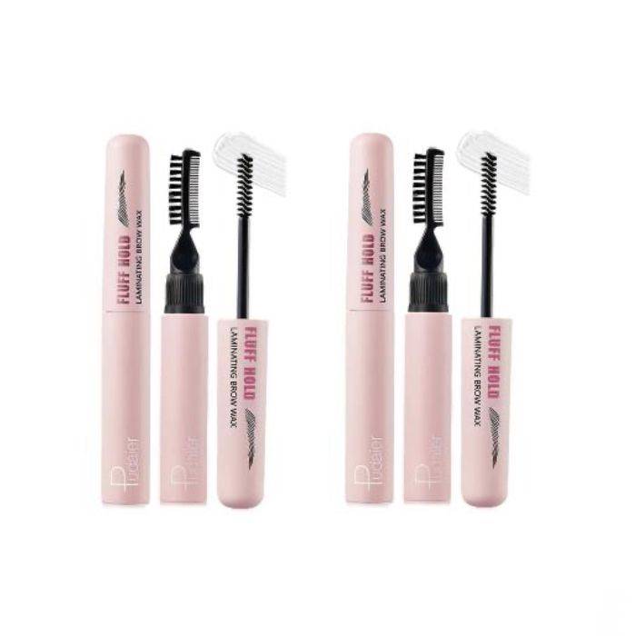 Pudaier - Fluff & Hold Laminating Brow Wax - 8g (2ea) Set - black