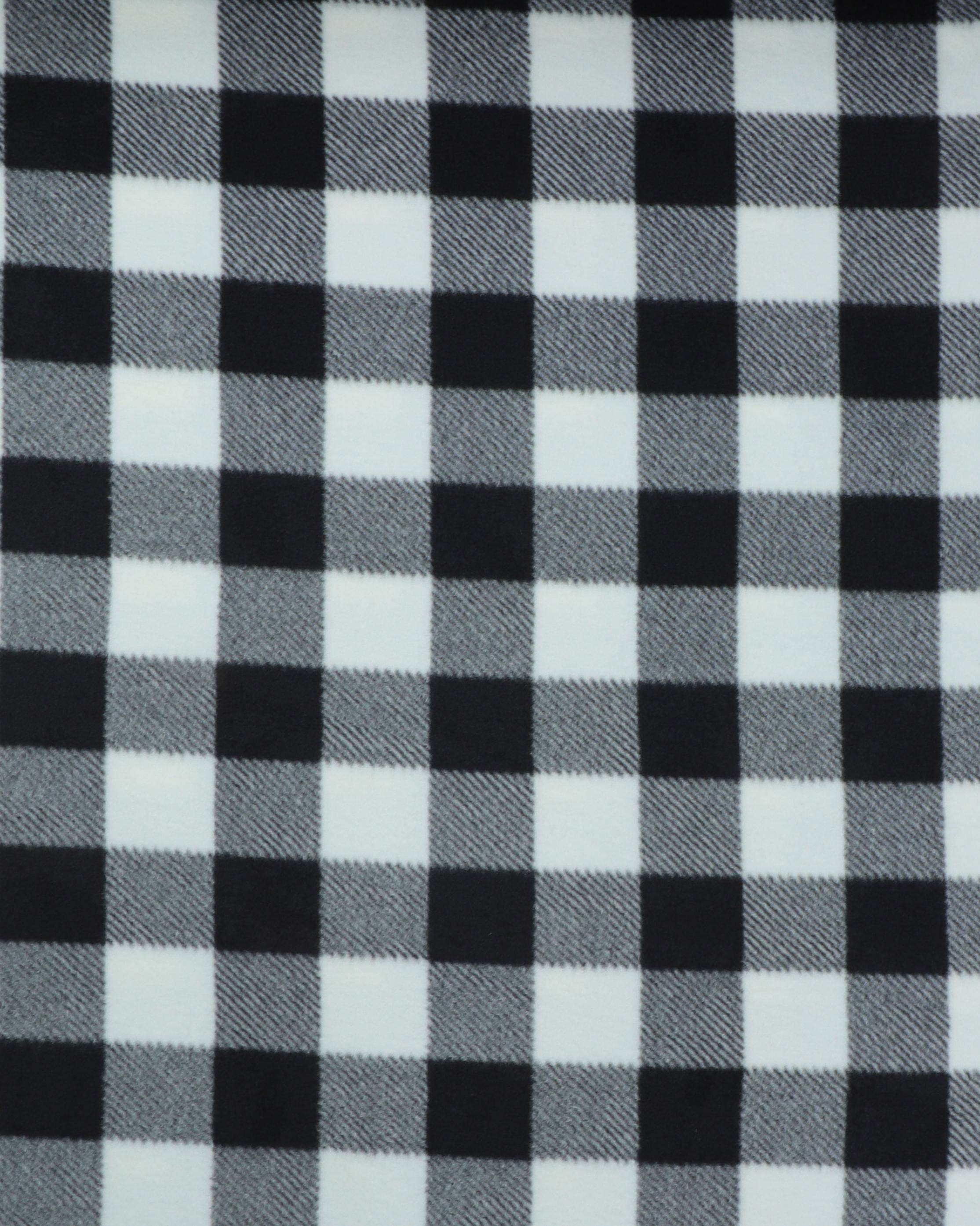 Sort/hvid tern - Fleece - 100% Polyester