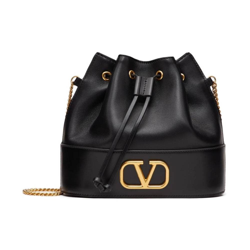 Valentino Garavani VLogo Signature Mini Bucket Bag - Tasker - Dame - Sort - ONE SIZE - Uld