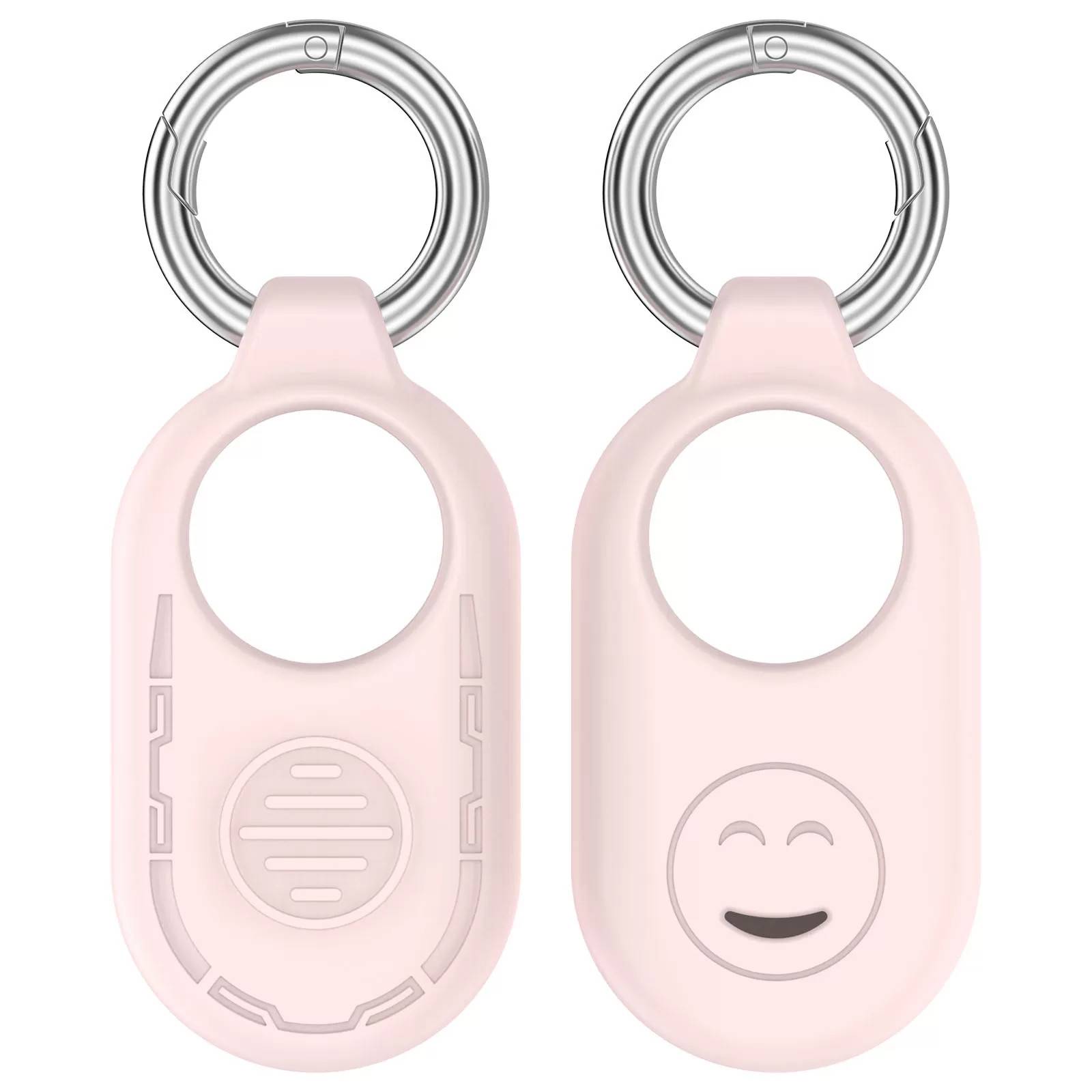 INF Anti-scratch silikonfodral till Samsung Galaxy SmartTag 2 med nyckelring - Rosa