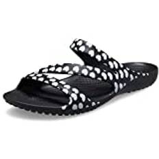 Crocs reduziert KADEE II HEART PRINT SANDAL - black white, Größe:41/42 EU