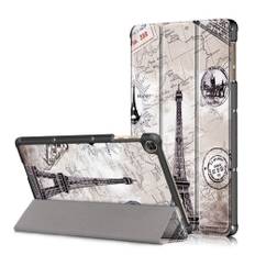 Huawei MatePad T10s - Tri-Fold læder cover med printet Design - Eiffeltårnet
