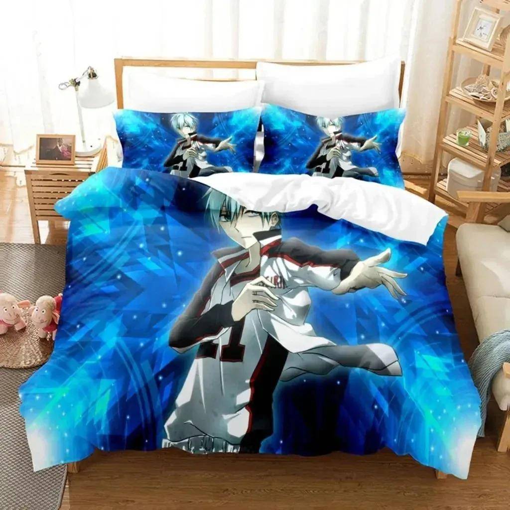 New Anime Kuroko's Basketball Bedding Set Boys Girls Twin Queen Size Duvet Cover Pillowcase Bed Kids Adult Home Textiles 70x133cm 2pcs