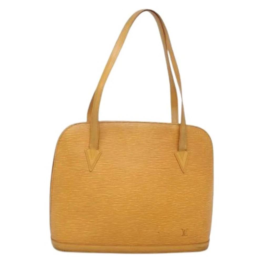 Louis Vuitton Vintage Pre-owned Vintage Skuldertaske - Vintage - Dame - Gul - ONE SIZE - Uld
