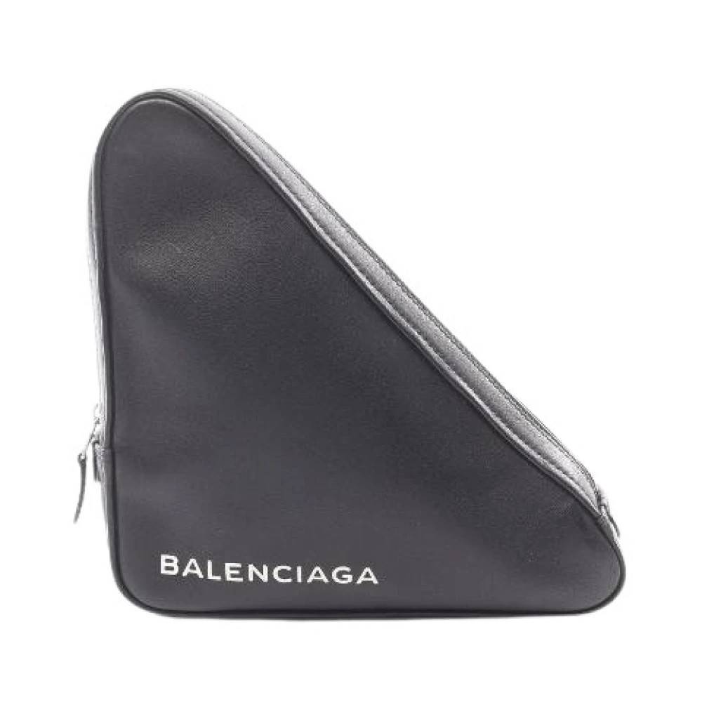 Balenciaga Vintage - Pre-owned Triangle Läder Clutch Vintage - Dam - ONE Size - Läder
