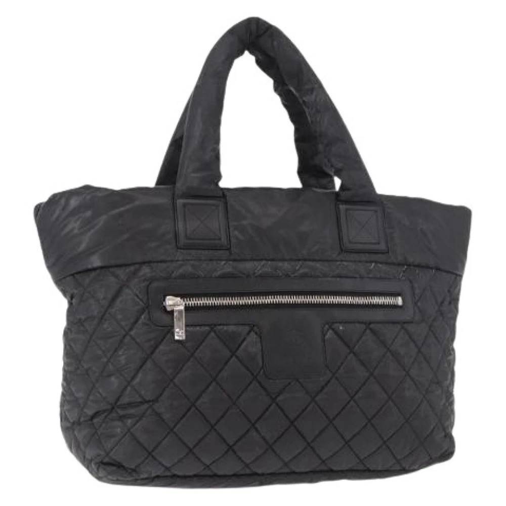 Chanel Vintage Pre-owned Vintage Nylon Tote Bag - Vintage - Dame - Sort - ONE SIZE - Nylon