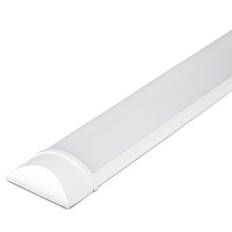 V-Tac 40W komplet LED armatur - 120 cm, 3 års producentgaranti, 230V - Dæmpbar : Ikke dæmpbar, Kulør : Neutral