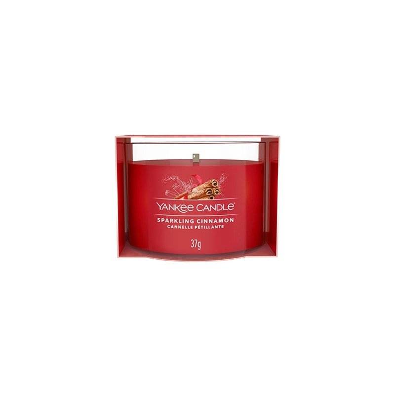 Yankee candle Sparkling Cinnamon - Candela votiva in vetro 37 g
